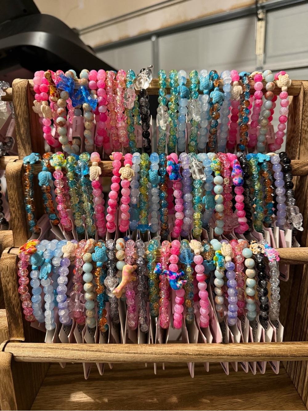 Simply southern trackable Beaded Stretch Bracelet - Pink & Blue Assorted Styles